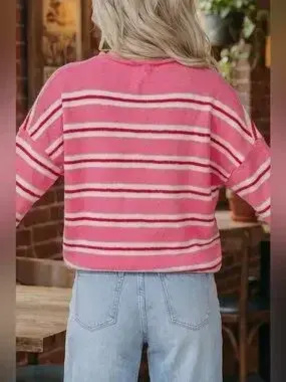 Striped Button-Up Cardigan - Picture 6 of 10